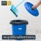 Blue Plastic Pail with Handle and Lid 30 L [131AB]