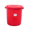 Red Plastic Pail with Handle and Lid 20 L [132AB]