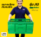 [รุ่น J12] ลังพลาสติกพับได้ – 60x40x30 ประหยัดพื้นที่ 90%