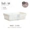 Small White Plastic Basket [available sizes: S, M, XL]