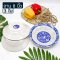 "Blue Chinese Peony" Ceramic Dinnerware 9 pieces Set