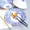 "Thai Blue flowers" Ceramic Dinnerware 6 pieces Set