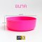 #171A Pink Thai style Classic Plastic Water Bowl [21.5 cm]