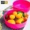 #171A Pink Thai style Classic Plastic Water Bowl [21.5 cm]