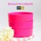 #171A Pink Thai style Classic Plastic Water Bowl [21.5 cm]