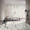60x120cm. Porcelanosa Ivory ลายหินสีขาวเส้นน้ำตาล