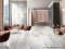 60x120cm. Porcelanosa Ivory ลายหินสีขาวเส้นน้ำตาล