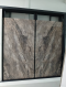 120x240x0.9cm. ANDRES BROWN Bookmatch (249L-323)
