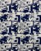 Cotton fabric with graphic letter print