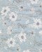 Rose-print cotton fabric