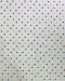 Cotton fabric with a multicolored polka-dot print.