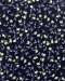 Cotton fabric printed with a small lemon-and-stem pattern.