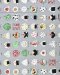 Cotton fabric with rice ball print