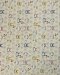 Cat and floral print cotton fabric