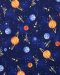 Space-print cotton fabric