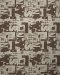 Cotton fabric with graphic letter print