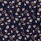 Cupcake-print cotton fabric