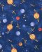 Space-print cotton fabric