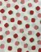 Strawberry-print cotton fabric