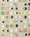 Cotton fabric with rice ball print