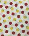 Strawberry-print cotton fabric