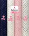 Cotton fabric with a multicolored polka-dot print.