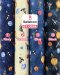 Space-print cotton fabric