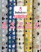 Cotton fabric with rice ball print
