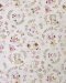 Printed cotton fabric featuring a young girl wearing a hat.