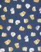 Hamster-print cotton fabric