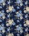 Rose-print cotton fabric