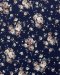 Cotton fabric with a floral vine print.