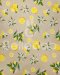 Lemon-print cotton fabric