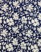 Cosmos-print cotton fabric