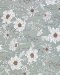 Rose-print cotton fabric