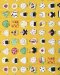 Cotton fabric with rice ball print