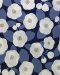 Camellia-print cotton fabric