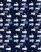 Cat-print cotton fabric