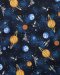 Space-print cotton fabric