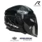 RAIDEN DEFENCE OPENFACE PAIN BLACK GLOSSY HELMETS