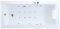 TF-70022100-WT อ่างอาบน้ำวน+อัดอากาศ+หมอน รุ่น PLAZA-S