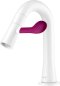 CT1301C43VR#WH ก๊อกเดี่ยวอ่างล้างหน้าสีขาว พร้อมไฟ LED (ก้านปัดสีม่วง) รุ่น SOFT PADDLE