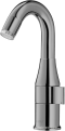 CT1218#BN(LED) ก๊อกเดี่ยวอ่างล้างหน้าพร้อมไฟ LED 7 สี (BLACK CHROME) รุ่น VEGAS