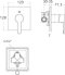 A-1522-10 ก๊อกเดี่ยวยืนอาบแบบผังผนัง รุ่น SEVA MONO