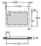 TF-7370-WT ถาดยืนอาบน้ำ+สะดือ