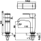 CT1170A#GRM ก๊อกเดี่ยวอ่างล้างหน้าแบบก้านโยก รุ่น SONATA