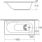 B08160-6DACT SATURN-L TUB WITH POP-UP WASTE & OVERFLOW