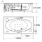 TF-7212-WT อ่างอาบน้ำวน+อัดอากาศ รุ่น NAGOYA