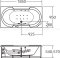 TF-7292-WT อ่างอาบน้ำวน+อัดอากาศ+หมอน รุ่น TIZIO