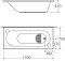 TF-8150-WT อ่างอาบน้ำธรรมดา รุ่น SATURN-L